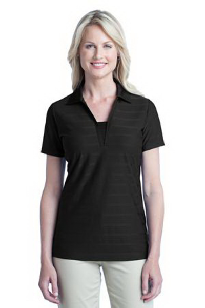 Ladies Port Authority (R) Horizontal texture polo