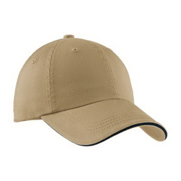 Port Authority(R) Sandwich Bill Cap with Striped Closure